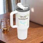 Gepersonaliseerde I'm Retired 40oz Geïsoleerde Tumbler met Tekst Dagelijks Gebruik Gelukkige Pensionering Afscheidscadeau voor Coworker Gepensioneerde