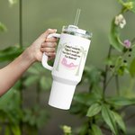 Gepersonaliseerde I'm Retired 40oz Geïsoleerde Tumbler met Tekst Dagelijks Gebruik Gelukkige Pensionering Afscheidscadeau voor Coworker Gepensioneerde