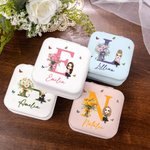 Scatola portagioielli personalizzata con nome, regalo di Natale e di compleanno per donne e ragazze