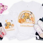 Personalized Cute Bear First Halloween 100% Cotton Baby Bodysuit T-shirt Matching Outfit Set with Name Halloween Gift for New Mom Baby