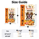 Personalizzato cane gatto zucche giardino bandiera con 1-3 nomi Yard Porch Decor Halloween regalo di inaugurazione della casa per gli amanti degli ani