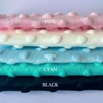 Personalised Soft Cowhide Fur Throw Beanie Blanket with Name Baby Shower Birthday Gift for Baby Newborns