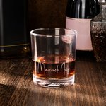 Personalised What A Fucking Day Old Fashioned Whiskey Rocks Glass with Engraved Text Funny Birthday Father's Day Retirement Gift for Men