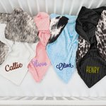 Personalised Soft Cowhide Fur Throw Beanie Blanket with Name Baby Shower Birthday Gift for Baby Newborns