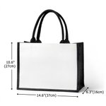 Personalized Coquette Bow Book Coffee Apple Large Canvas Tote Bag with Name Back to School Appreciation Gift for Teacher