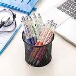 Set de 2 stylos à bille pailletés rétractables au design stéthoscopique avec nom Cadeau d'appréciation de la semaine de l'infirmière pour infirmière médecin personnel médical