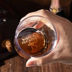 Personalised What A Fucking Day Old Fashioned Whiskey Rocks Glass with Engraved Text Funny Birthday Father's Day Retirement Gift for Men