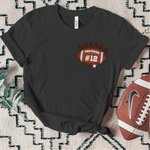 Personalised In My Football Mom Era Crew Neck Shirt Sweatshirt with Name and Number Multicolour Available Birthday Game Day Gift for Mom