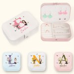 Scatola portagioielli personalizzata con nome, regalo di Natale e di compleanno per donne e ragazze
