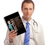 Personalizzato This Is Me Cartoon 120 pagine A5 quaderno a spirale foderato con nome e affermazione Regalo ispiratore per infermiere medico