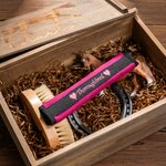 Personalisierter Nasenriemenschoner für Pferde | mit gesticktem Namen | Klettverschluss | Reitsportzubehör | Geschenk für Pferdeliebhaber