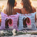 Personalizzato To My Besties Inspiration Quote Throw Pillow Cover with Name Birthday Souvenir Gift for Sisters Friends (Alle mie amiche, ispirazione, 