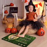 Gepersonaliseerde Multicolor Halloween Thema Heks Vampier Maanlicht Sterrenhemel Deurmat met Naam Home Decor Gelukkig Halloween Cadeau voor Familie Vriend