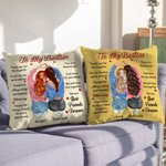Personalizzato To My Besties Inspiration Quote Throw Pillow Cover with Name Birthday Souvenir Gift for Sisters Friends (Alle mie amiche, ispirazione, 