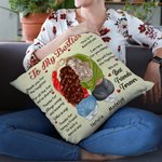 Personalizzato To My Besties Inspiration Quote Throw Pillow Cover with Name Birthday Souvenir Gift for Sisters Friends (Alle mie amiche, ispirazione, 