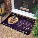 Gepersonaliseerde Multicolor Halloween Thema Heks Vampier Maanlicht Sterrenhemel Deurmat met Naam Home Decor Gelukkig Halloween Cadeau voor Familie Vriend