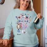 Personalizowana postać Werset biblijny Krzyż Akwarela Motyl Narodziny Kwiat Bluza z imieniem Urodziny Chrzest Prezent dla kobiet Dziewczynki