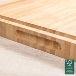 Personalized Name Date FSC Bamboo Engraving Charcuterie Cutting Board with Juice Groove Wedding Housewarming Christmas Gift for Family