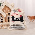 Sac à friandises avec nom réutilisable pour les animaux de compagnie. 1