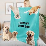 Personalised Multicolour 1-6 Pet Photos Soft Warm Throw Blanket with Text Home Decor Birthday Christmas Gift for Dog Cat Owners Lovers