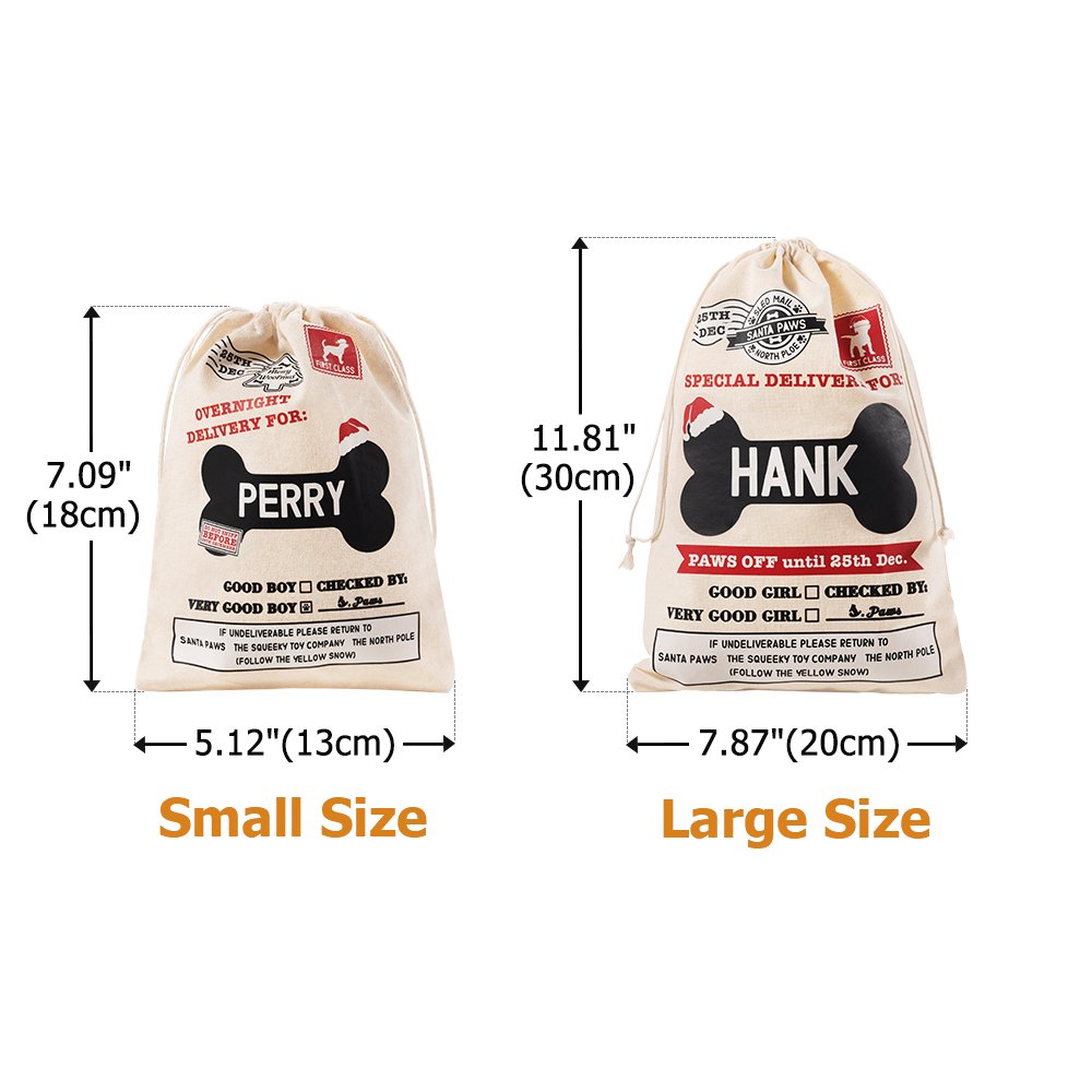 Sac à friandises avec nom réutilisable pour les animaux de compagnie. 7