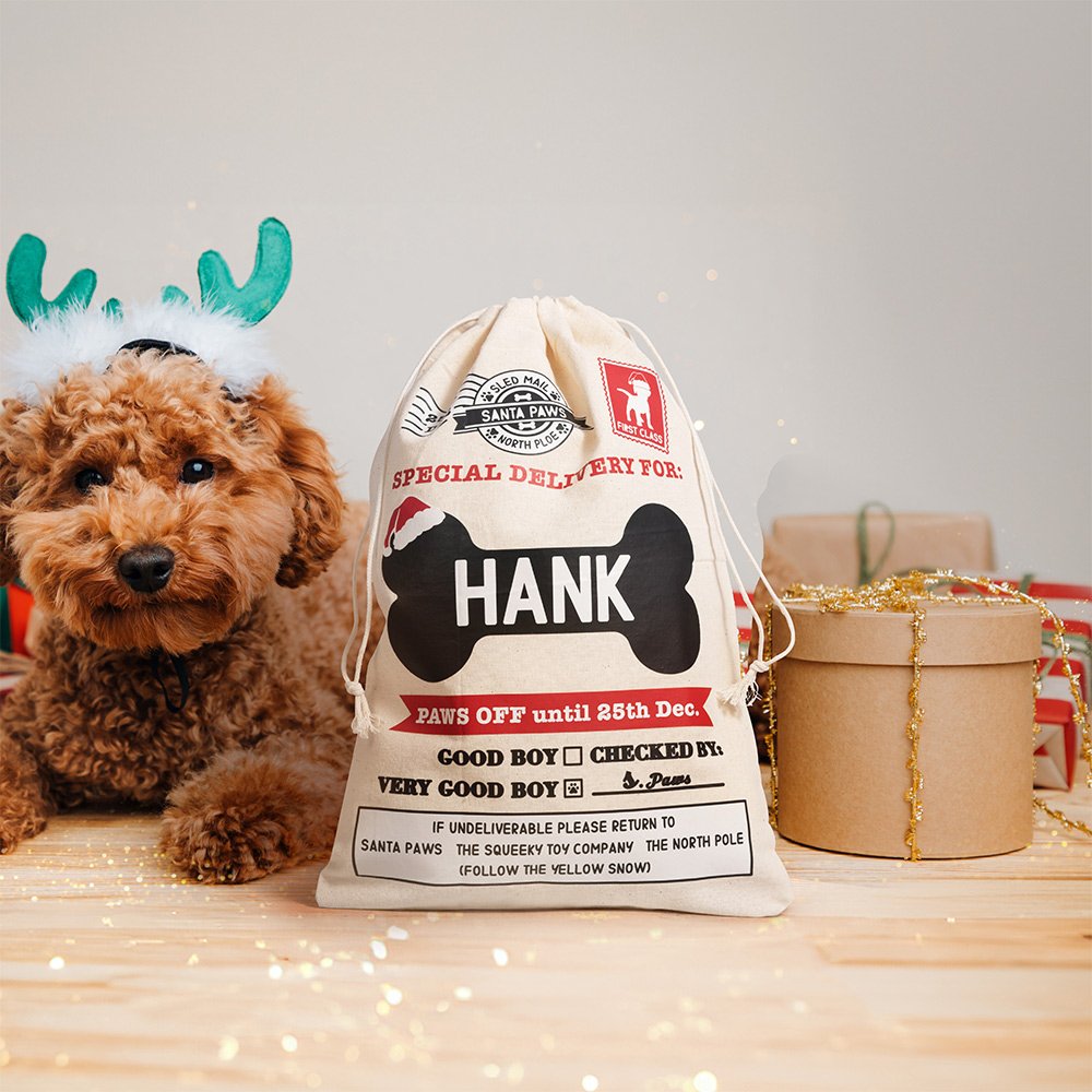 Sac à friandises avec nom réutilisable pour les animaux de compagnie. 2