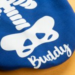 Gepersonaliseerd Gloeiend Skelet Beenderen Warme Zachte Hond Kat Hoodie met Naam voor Alle Rassen Schattig Huisdier Feest Kostuum Verjaardag Halloween