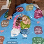 Personalizzato 10 ragioni per cui sei mia sorella Coperta morbida con nome Compleanno Natale Anniversario regalo per sorelle Besties