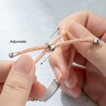 Personalised Adjustable Colourful Braided Cord Medical Emergency Alert ID Bracelet with Engraved Star of Life and Text Gift for Allergy Autism Kids
