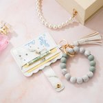 Spersonalizowana, ręcznie rysowana skórzana bransoletka ze znakiem zodiaku z imieniem i nazwiskiem Bransoletka z koralików z frędzlami Urodzinowy prezent rocznicowy dla kobiet