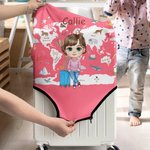 Personalised Cartoon Character Elastic Luggage Cover Protector Fits 18-32 Inch Suitcase Travel Accessories Birthday Gift for Boys Girls