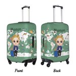 Personalised Cartoon Character Elastic Luggage Cover Protector Fits 18-32 Inch Suitcase Travel Accessories Birthday Gift for Boys Girls