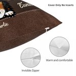 Personalizado lindo gato del perro de dibujos animados multicolor retro almohada cubierta con el nombre de decoración para el hogar Navidad Cumpleaños Regalo para los dueños de mascotas