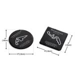 Personalised Racing Car Circuit Race Track Engraved Slate Coaster Set with Text Birthday Gift for Auto Enthusiasts or Motorsport Lovers