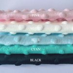 Personalized Cute Floral Elephant Initial Name Baby Security Blanket with Dotted Backing and Embroidery Text Birthday Baby Shower Gift for Boys Girls