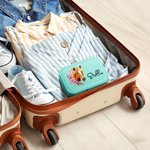 Boîte à bijoux de voyage en cuir avec nom Cadeau d'anniversaire pour les femmes qui aiment les chevaux