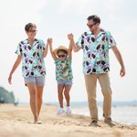 Personalized Dog Cat Character Portrait Hawaiian Shirt Beach Party Birthday Gift for Men Women Pet Lover