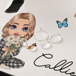 Personalisierte Cartoon-Figur Tragetasche mit Namen und wasserfester Innenausstattung Geburtstag Muttertag Geschenk für Damen