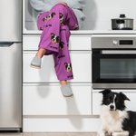 Pantalon Pyjama Personnalisé avec Portraits de Chien ou Chat et Nom Cordon de Serrage Cadeau d'Anniversaire Noël pour Amoureux d'Animaux de Compagnie