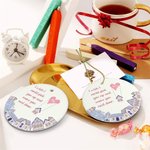 Personalised Flying Heart House I Wish Move You Next Door Ceramic Ornament with Name Christmas Tree Decor Long Distance Gift for Family Friend