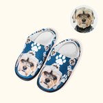 Personalizzato carino gatto cane animale domestico foto Fluffy pantofole Memorial Compleanno regalo per gli amanti degli animali donne uomini