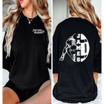 Personalised Football Mom T-shirt and Sweatshirt with Name Game Support Gift for Football Mom