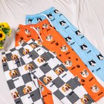 Pantalon Pyjama Personnalisé avec Portraits de Chien ou Chat et Nom Cordon de Serrage Cadeau d'Anniversaire Noël pour Amoureux d'Animaux de Compagnie