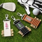 Sac de golf avec 5 tees en bambou Cadeau d'anniversaire pour golfeurs et golfeuses