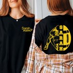 Personalised Football Mom T-shirt and Sweatshirt with Name Game Support Gift for Football Mom