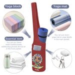 Personlig tegneserie sport jente yogamatte lerret oppbevaringspose med navn for gym trening stor kapasitet bursdag sportsgave til kvinner