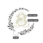 Kit di timbri in cera personalizzati con iniziali e bastoncino di cera sigillante Regalo di nozze per la festa della sposa per la coppia