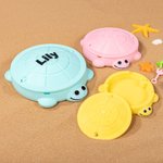 Plateau à Sable Tortue Personnalisé avec Nom Jouet en Impression 3D pour Enfant Cadeau Anniversaire pour Enfant