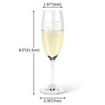 Gepersonaliseerd Grappig Voorschrift Champagne Glas en Leisteen Onderzetter met Gegraveerde Naam Verjaardagsfeestje Kerstcadeau voor Champagne Liefheb
