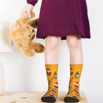 Personalized Funny 1 - 4 Face Photo Design Soft Crew Socks with Santa Hat Elk Snowflake Elements Christmas Gift for Kids Family